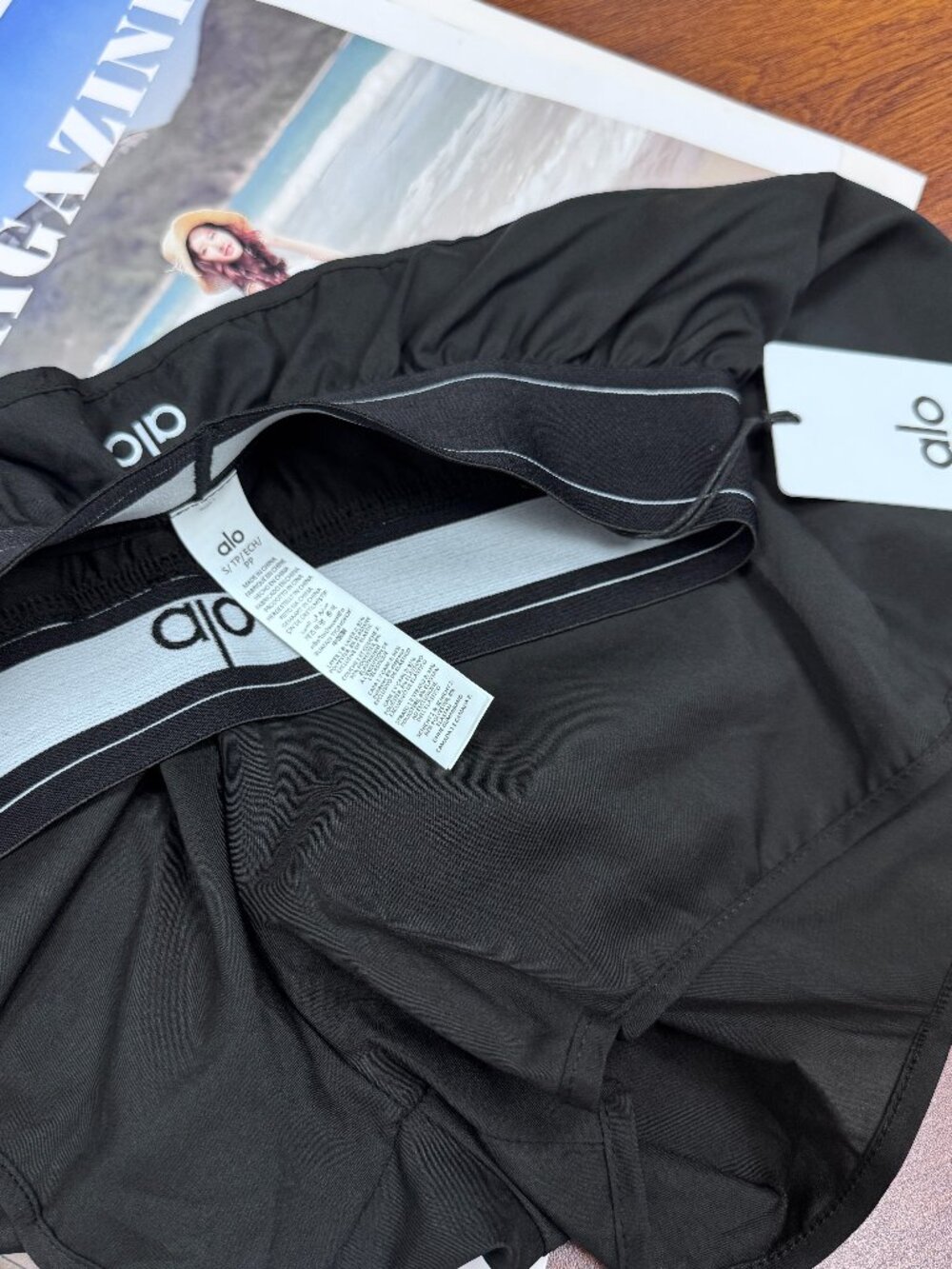 Alo Yoga Match Point Black Sport,Casual,Everyday High-Waisted Shorts ๐๐ - Picture 5 of 8